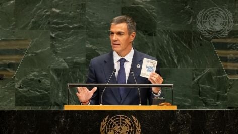 Pedro S&aacute;nchez en la Asamblea de la ONU