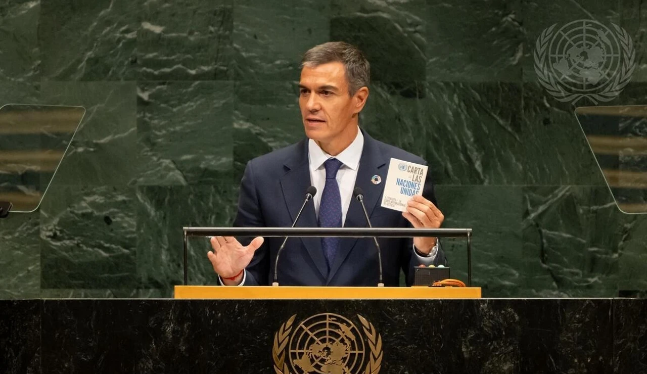 Pedro Sánchez en la Asamblea de la ONU