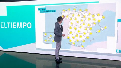 La prevision para el 25 de septiembre