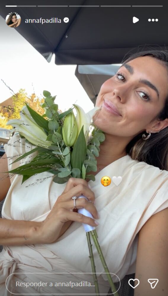 Anna Ferrer antes de casarse oficialmente con Mario Cristóbal