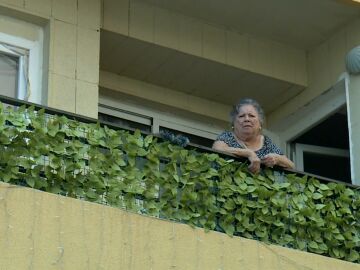 Fina desde su balc&oacute;n