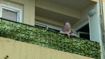 Fina desde su balc&oacute;n