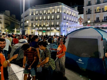 Acampada en la Puerta del Sol
