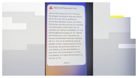 Mensaje de alerta