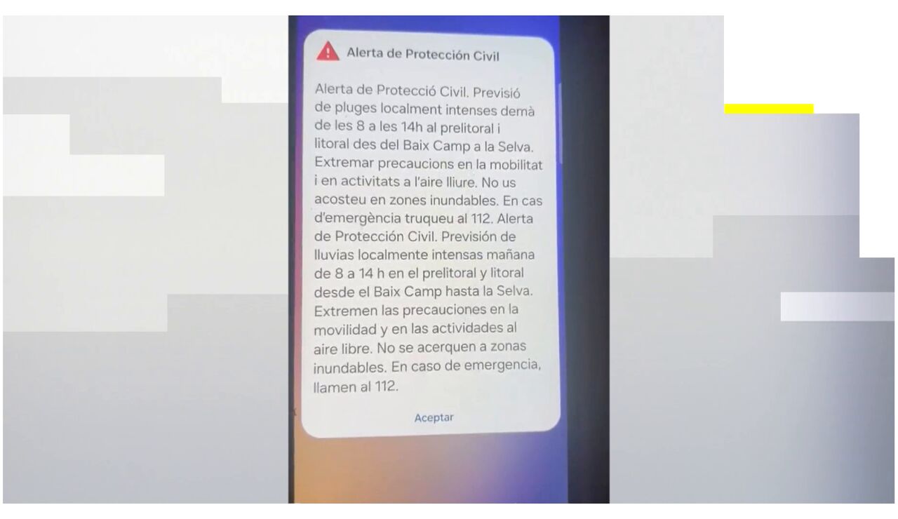 Mensaje de alerta