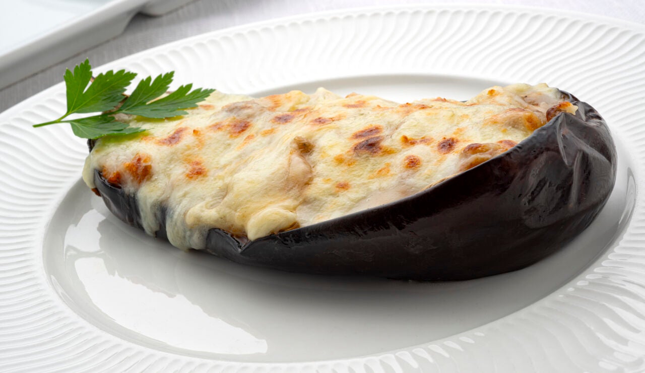 Receta de berenjenas rellenas de pollo con velout&eacute;: "Para una celebraci&oacute;n queda redondo"