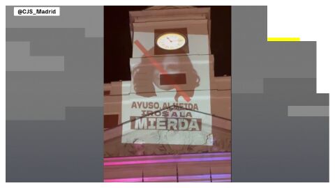 Cartel de la acampada en Sol