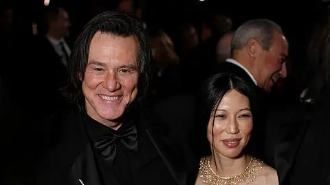 Jim Carrey y su pareja Min Ah Jim Carrey y su pareja Min Ah