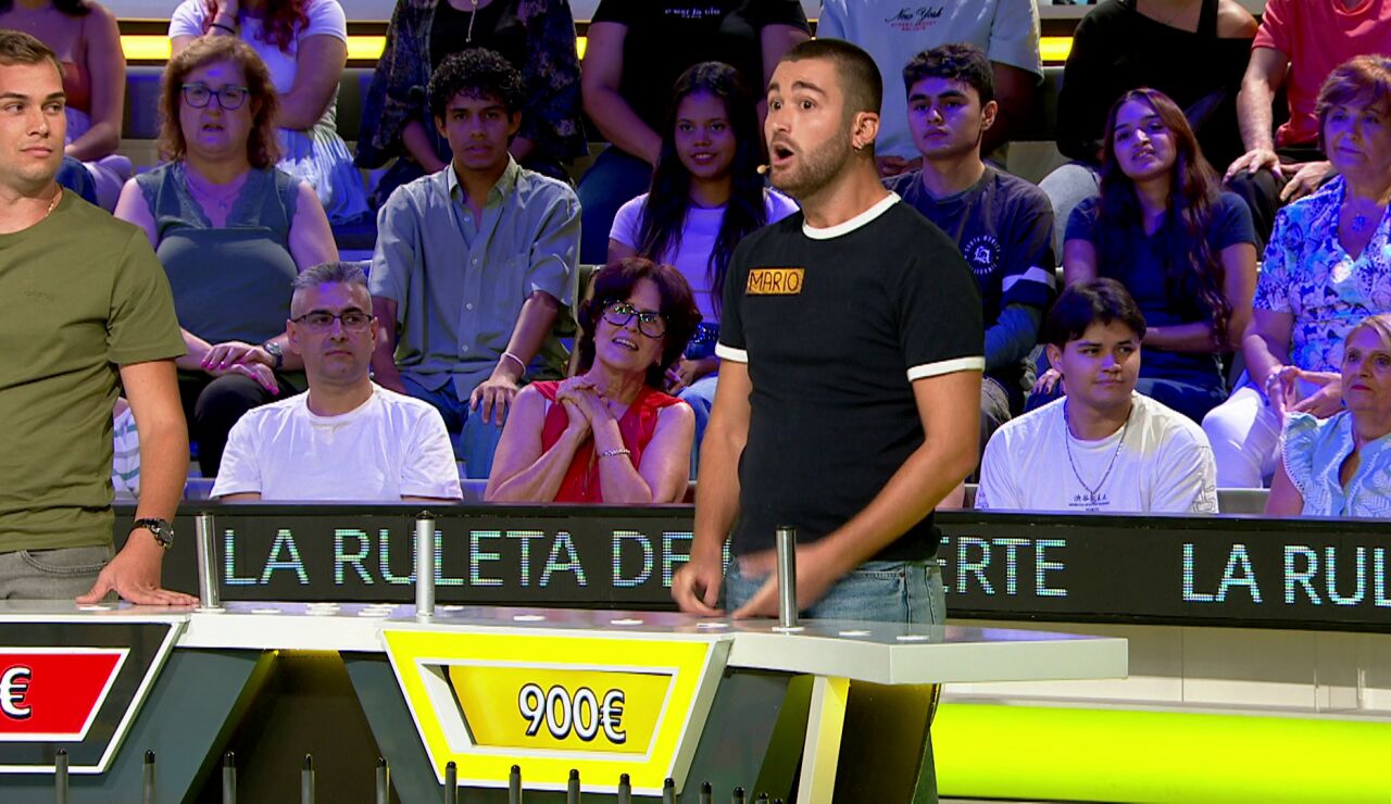 Mario en La ruleta de la suerte