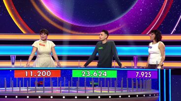 Mar&iacute;a, Migue y Susana en La ruleta de la suerte noche