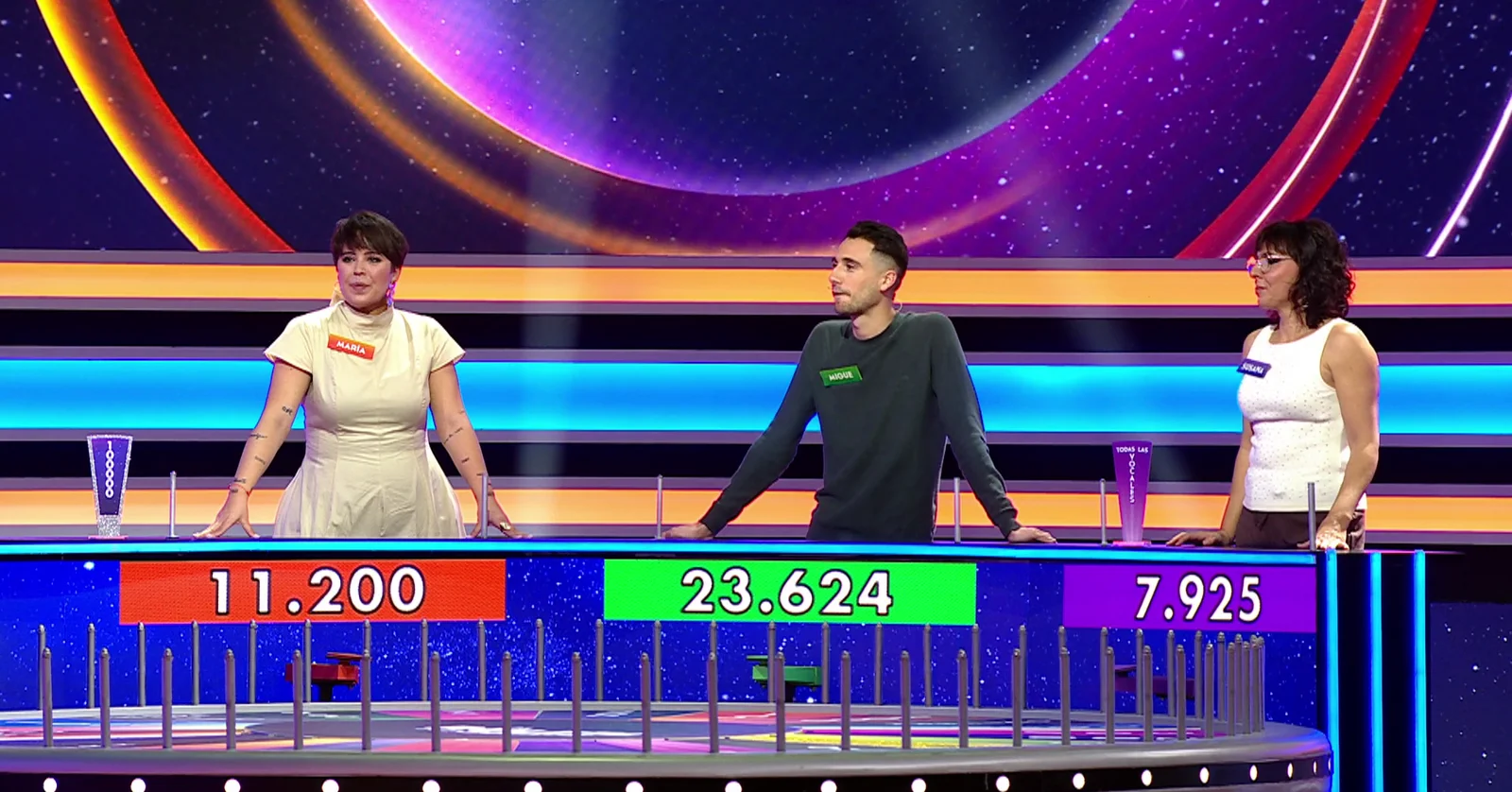 Robos, errores y muchos premios en un programa de La ruleta de la suerte noche de puro nervio