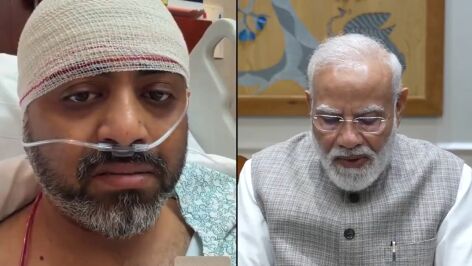 Smit Machchhar charla con Narendra Modi