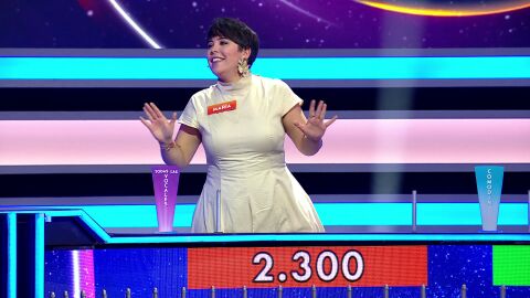 Mar&iacute;a en La ruleta de la suerte