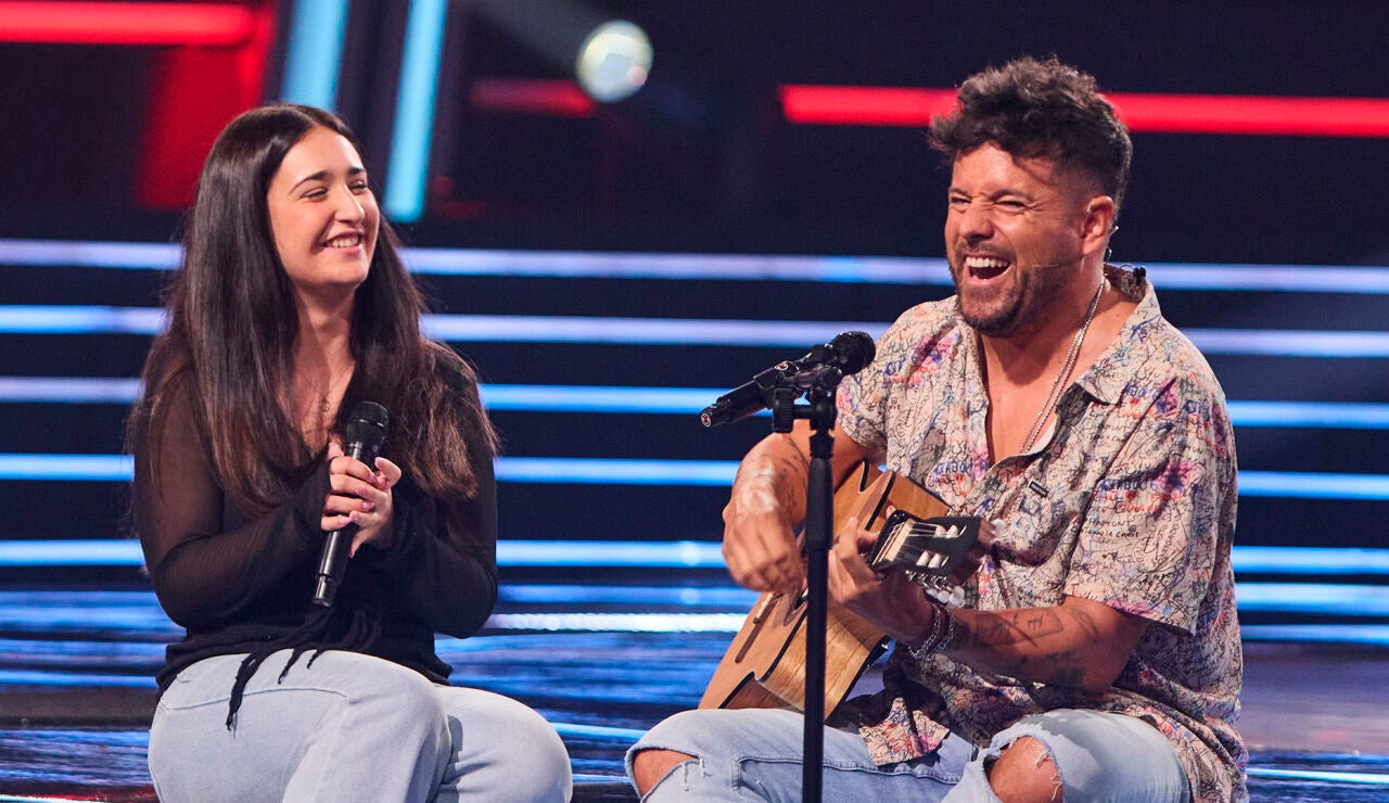 In&eacute;s y Pablo L&oacute;pez en La Voz
