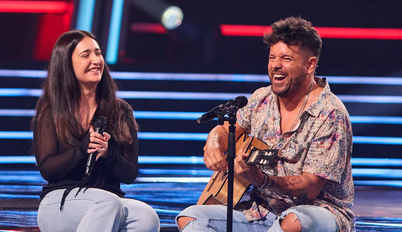 Inés y Pablo López en La Voz