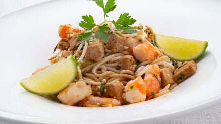 Pad thai de langostinos