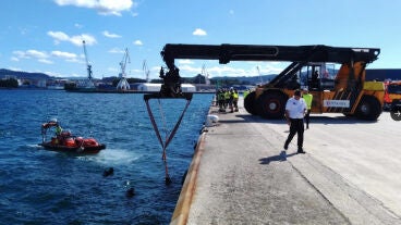 Lugar del accidente en Pontevedra