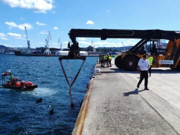 Lugar del accidente en Pontevedra