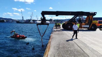 Lugar del accidente en Pontevedra