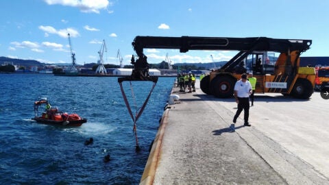 Lugar del accidente en Pontevedra