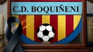 Homenaje a Daniel Solsona, jugador del CD Boqui&ntilde;eni