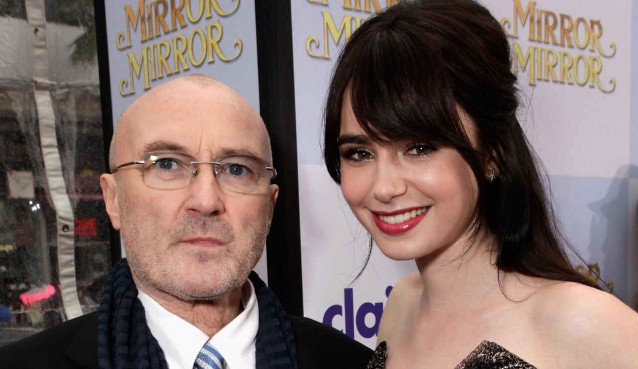 Phil Collins y su hija Lily Collins