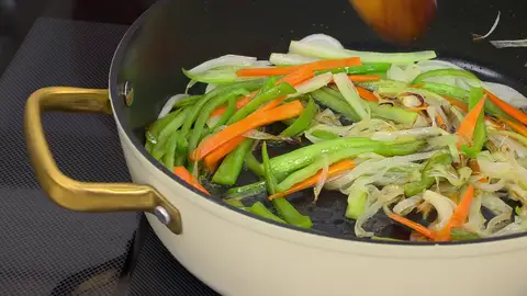 Pochar las verduras Durante 10 o 12 minutos