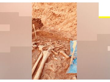 Imagen del hallazgo arqueol&oacute;gico en Sevilla