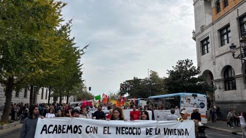 Manifestaci&oacute;n por la vivienda en Santander. EUROPA PRESS 03/10/2026