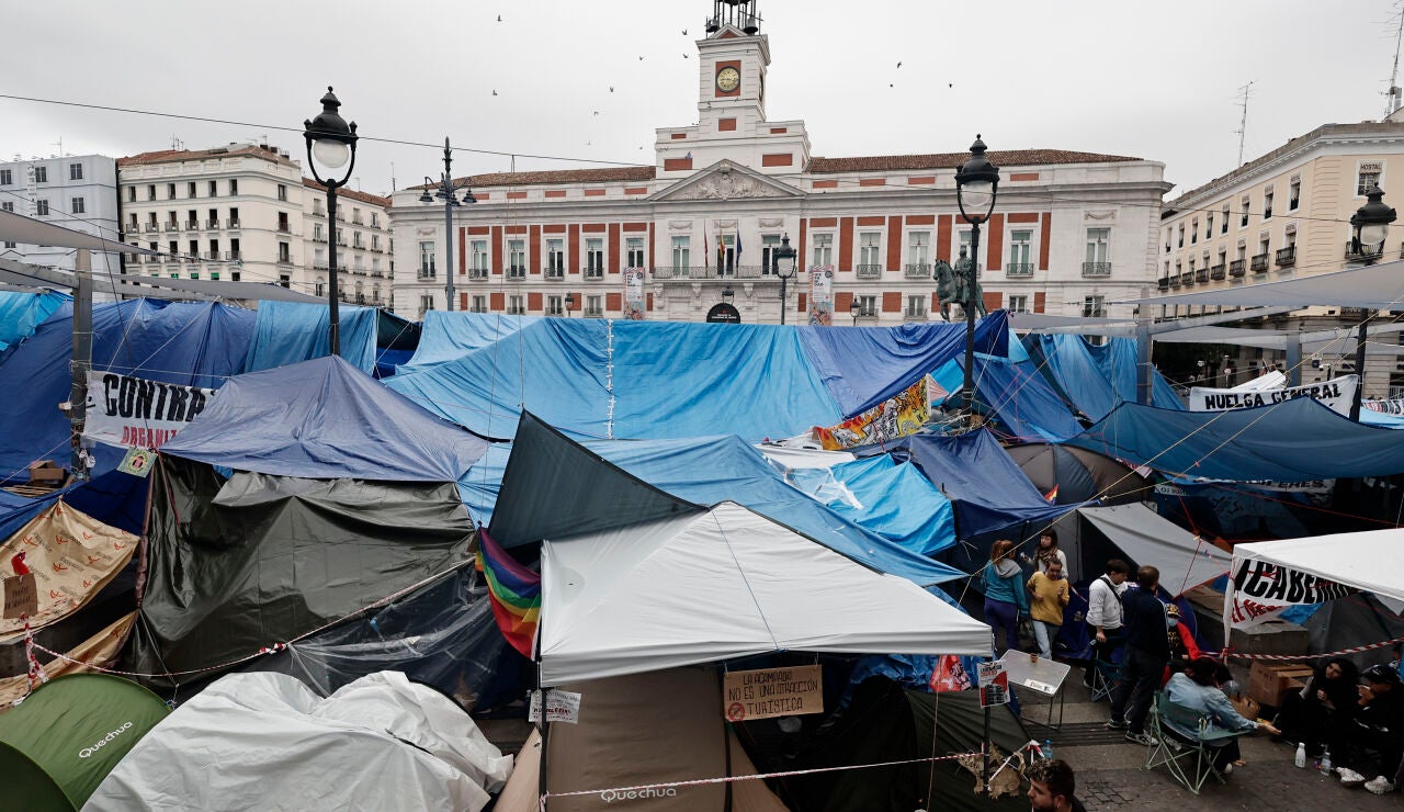 Acampada en la Puerta del Sol