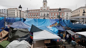 Acampada en la Puerta del Sol