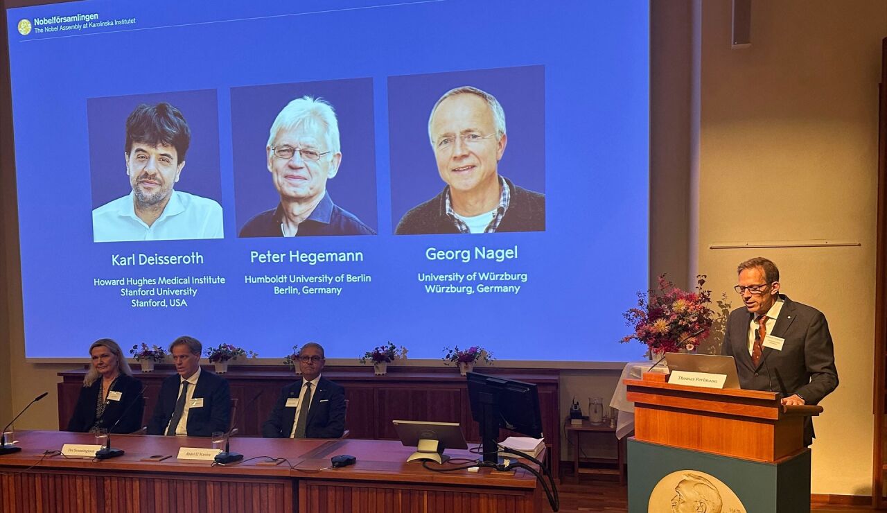 Karl Deisseroth, Peter Hegemann y Georg Nagel