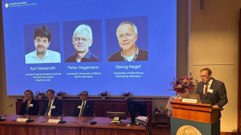 Karl Deisseroth, Peter Hegemann y Georg Nagel