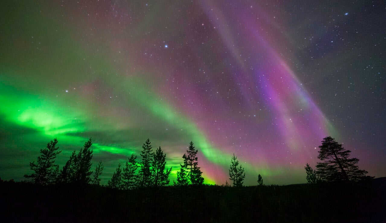 Auroras boreales en Finlandia