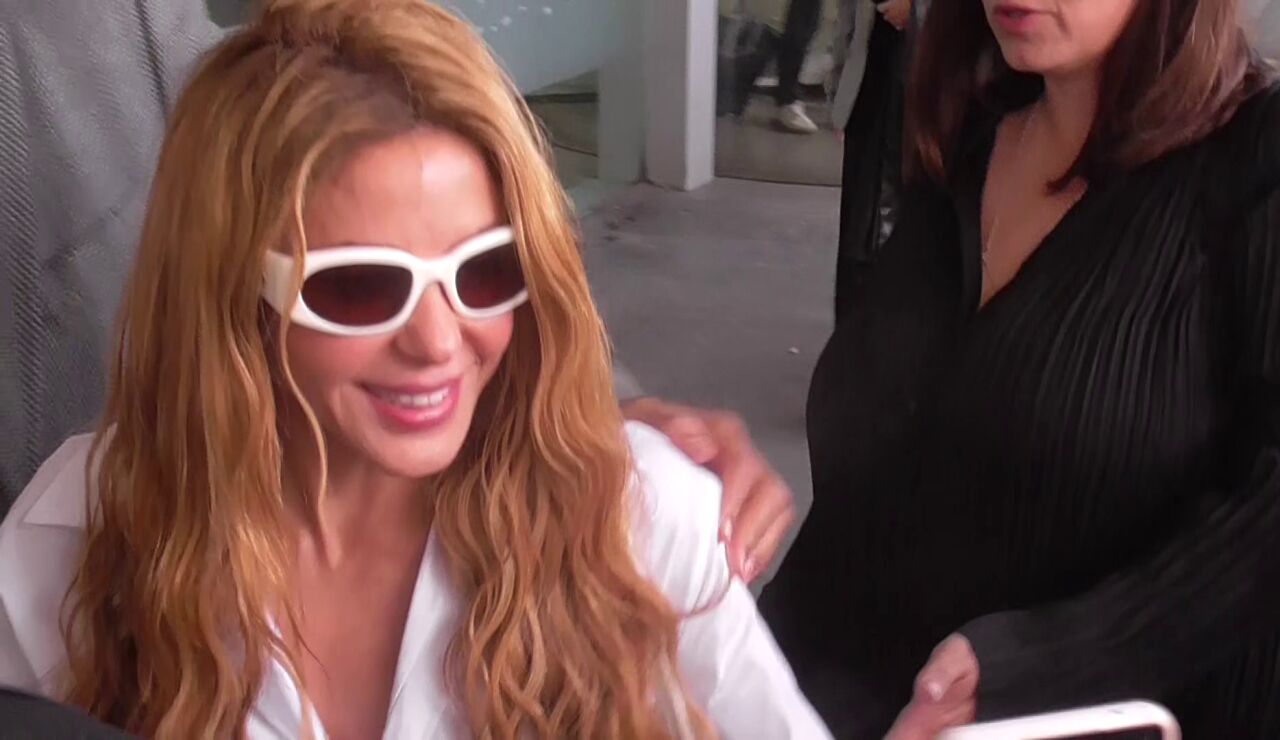 Shakira, a la salida del juzgado de Barcelona