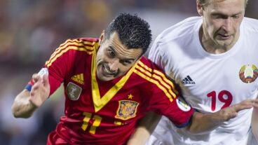 'Pedrito' en un partido con la Selecci&oacute;n en 2013