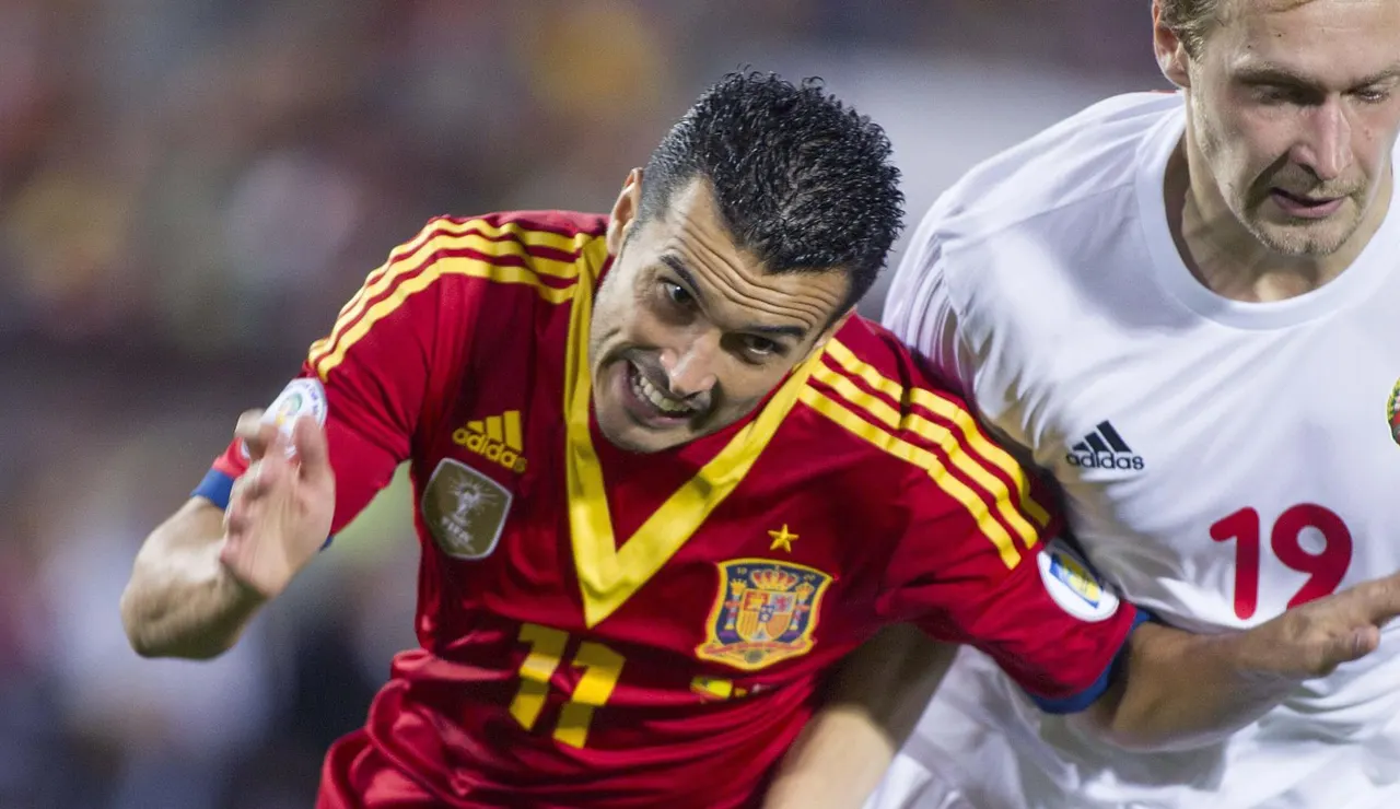 'Pedrito' en un partido con la Selección en 2013
