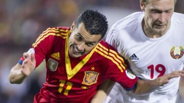 'Pedrito' en un partido con la Selecci&oacute;n en 2013