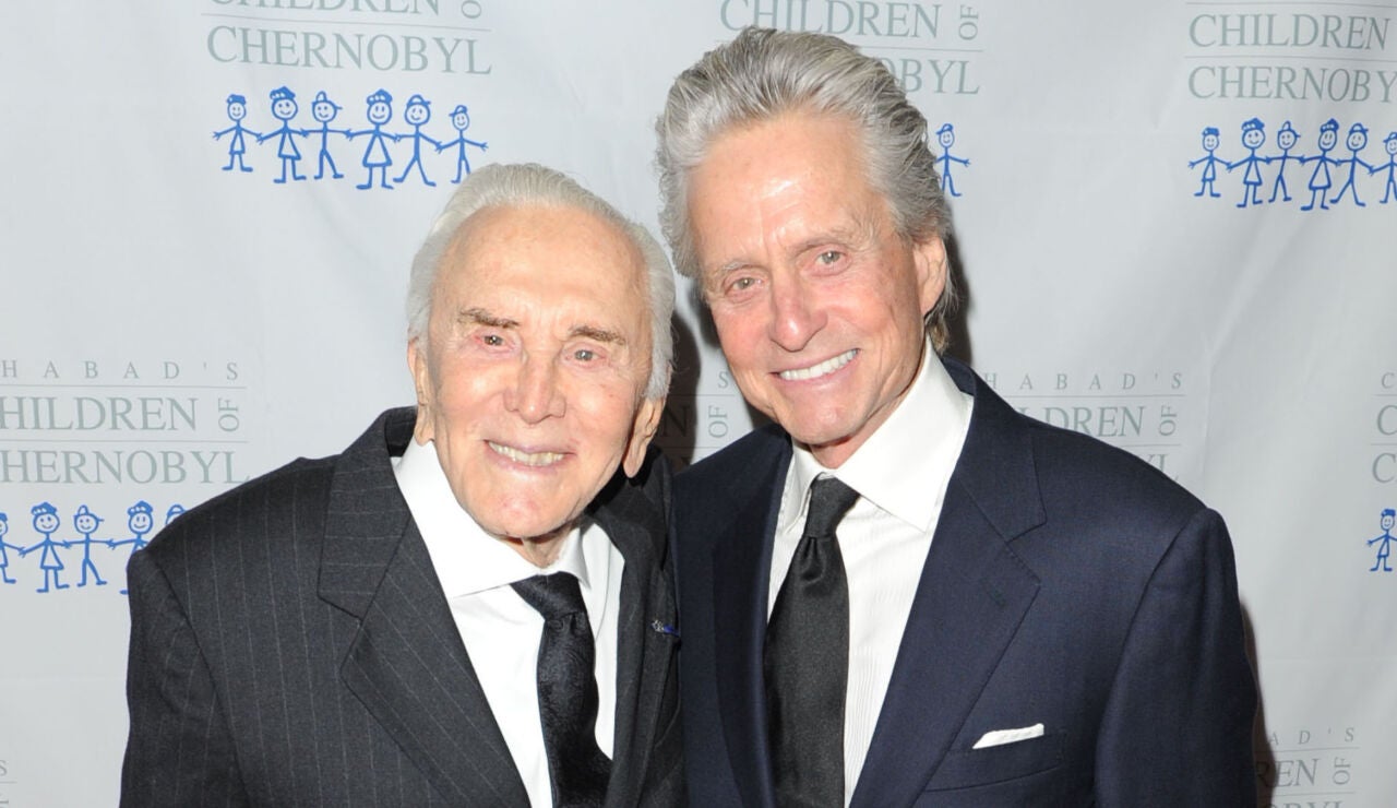 Kirk Douglas y Michael Douglas