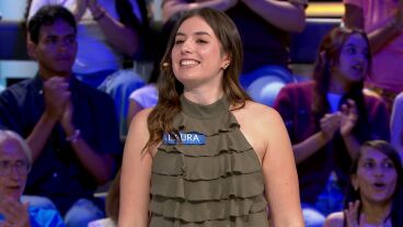 Laura en La ruleta de la suerte
