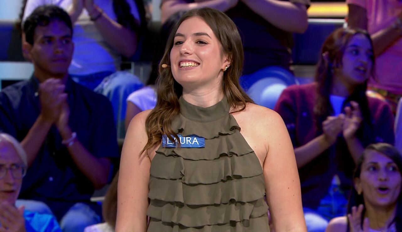 Laura en La ruleta de la suerte