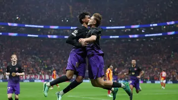 Lamine y Yamal celebran un gol ante el Galatasaray Lamine y Yamal celebran un gol ante el Galatasaray