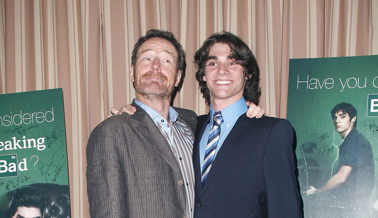 RJ Mitte y Bryan Cranston