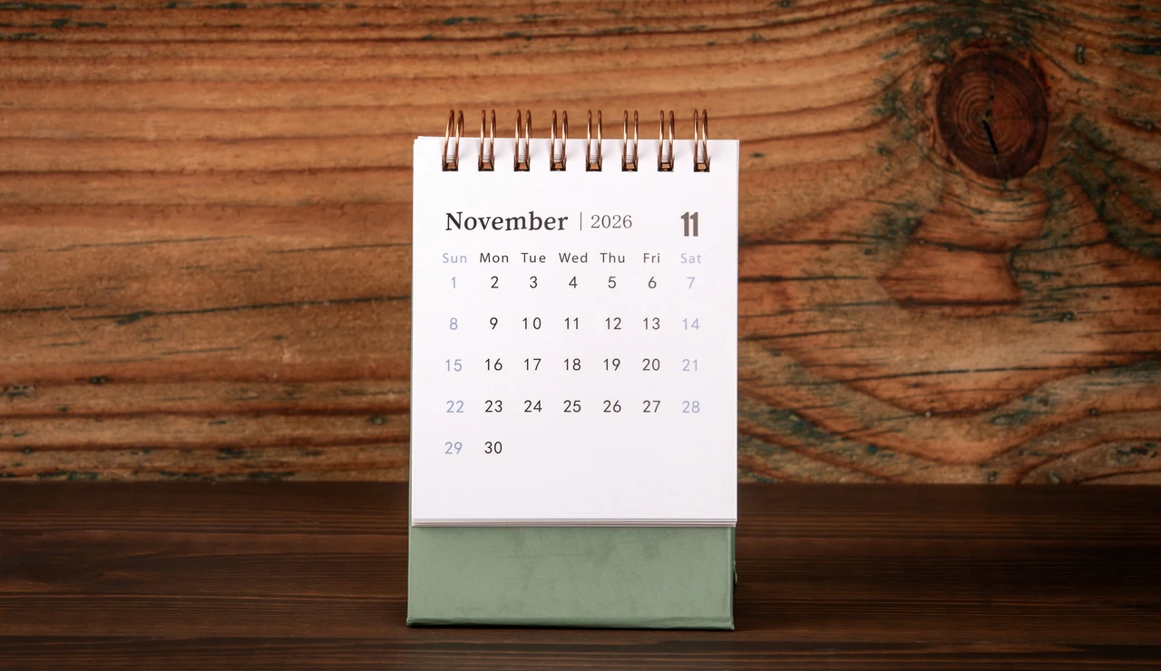 Calendario de noviembre 2026