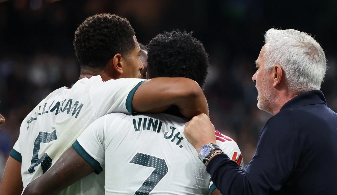 Mourinho, en el partido ante el Villarreal