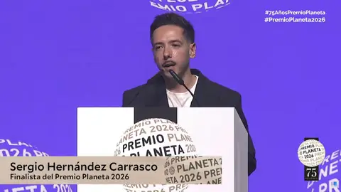 Sergio Hernández Carrasco , finalista del Premio Planeta: "Uno nunca imagina lo que es estar aquí" Sergio Hernández Carrasco , finalista del Premio Planeta: "Uno nunca imagina lo que es estar aquí"