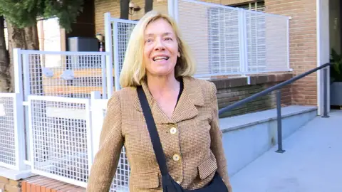 Mónica Medina antes de agredir a la prensa Mónica Medina antes de agredir a la prensa