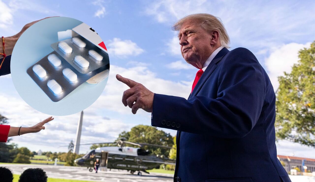 Imagen de archivo de Trump y de paracetamol