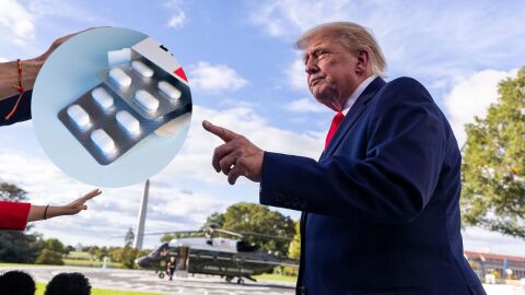 Imagen de archivo de Trump y de paracetamol