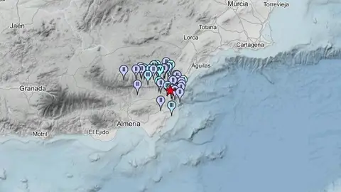Registrado un terremoto de magnitud 3,4 con epicentro en Los Gallardos sentido en otros 22 municipios de la provincia de Almería Registrado un terremoto de magnitud 3,4 con epicentro en Los Gallardos sentido en otros 22 municipios de la provincia de Almería